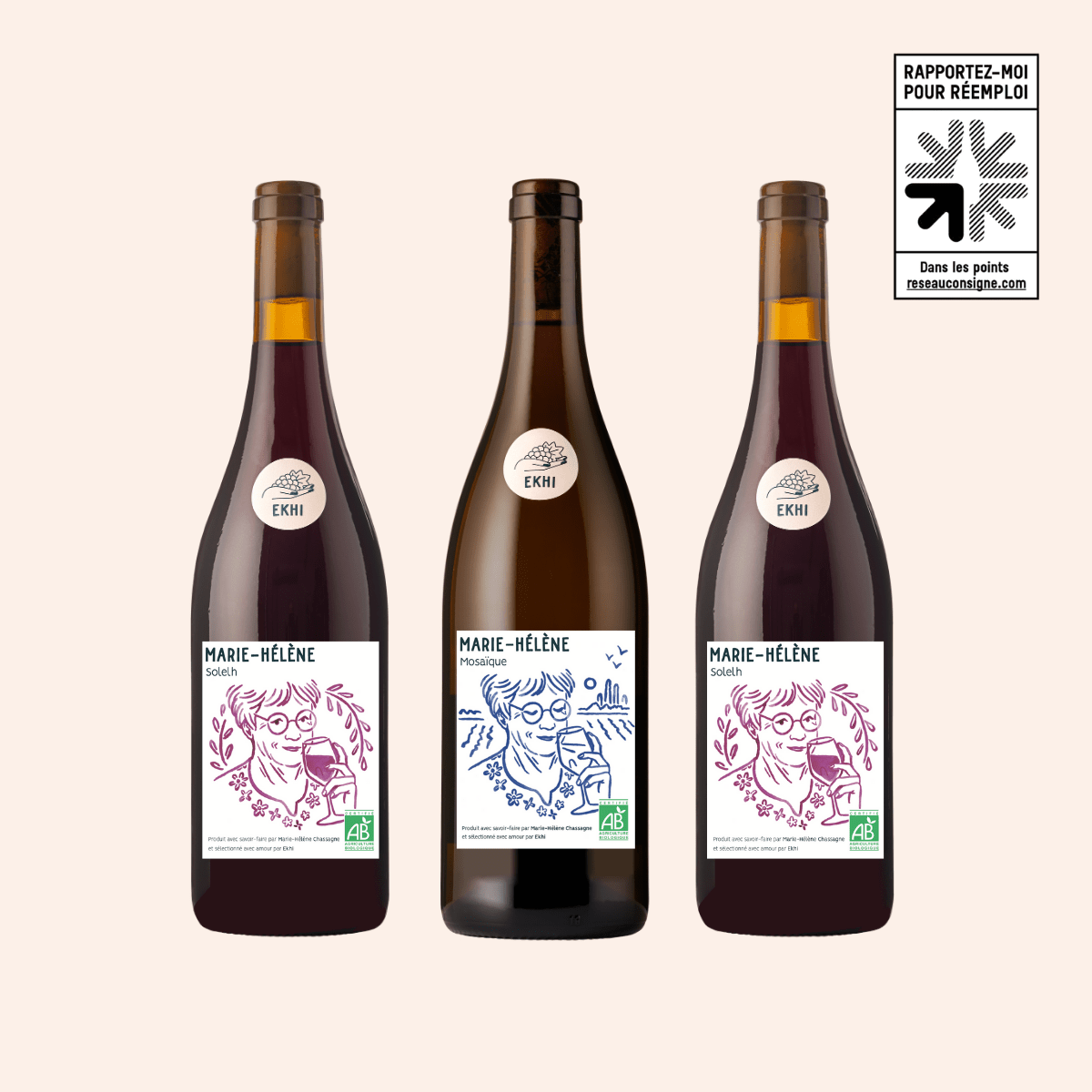 Pack Les Réemployables | 3 bouteilles - Ekhi