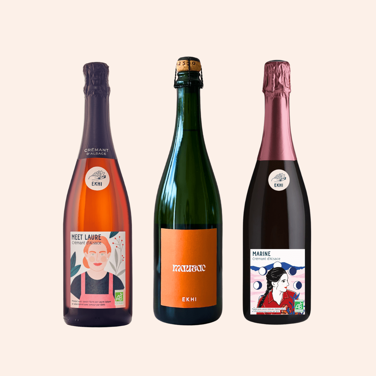 Trio Bulles 🥂 | 3 bouteilles - Ekhi