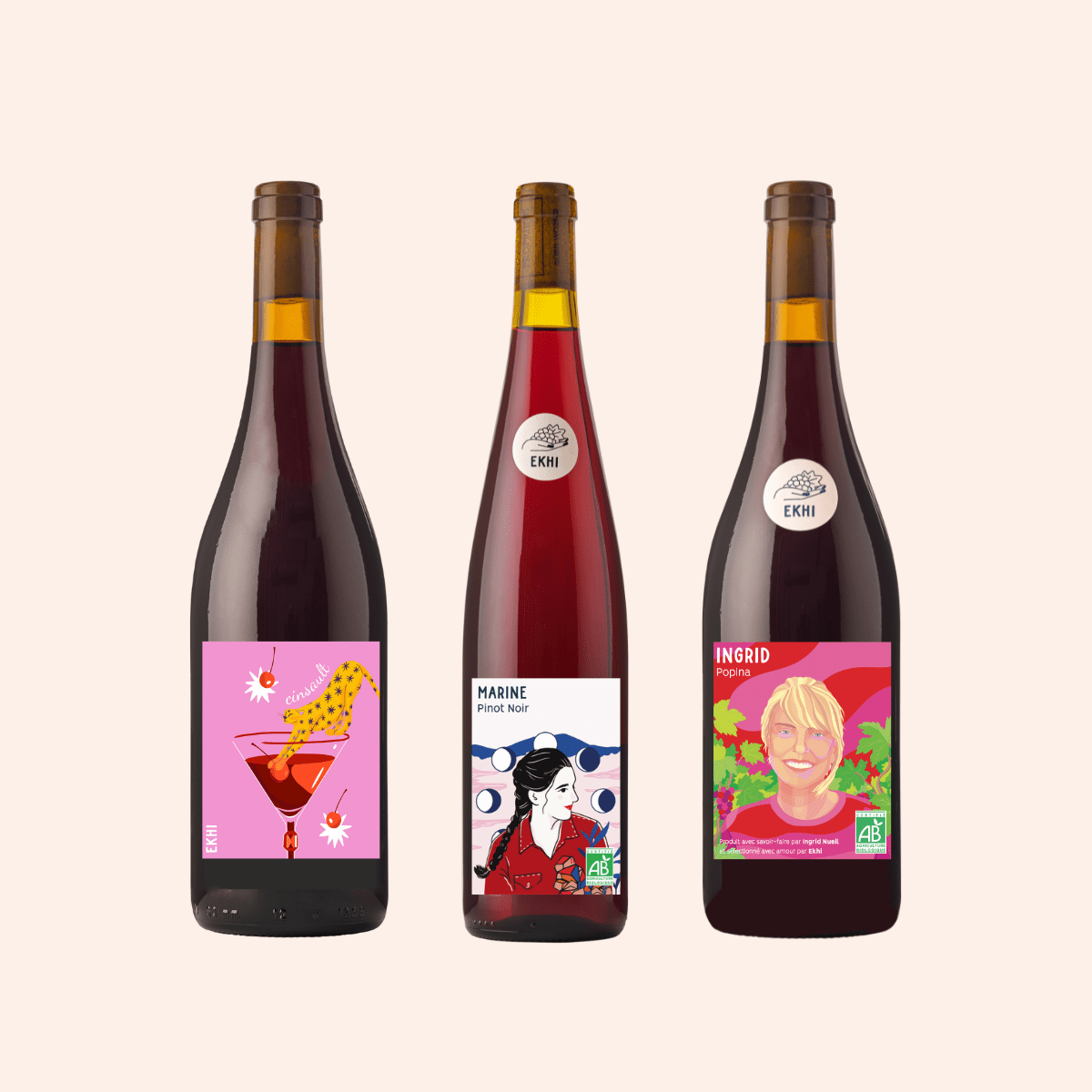 Trio Rouges (souples) 🍒 | 3 bouteilles - Ekhi